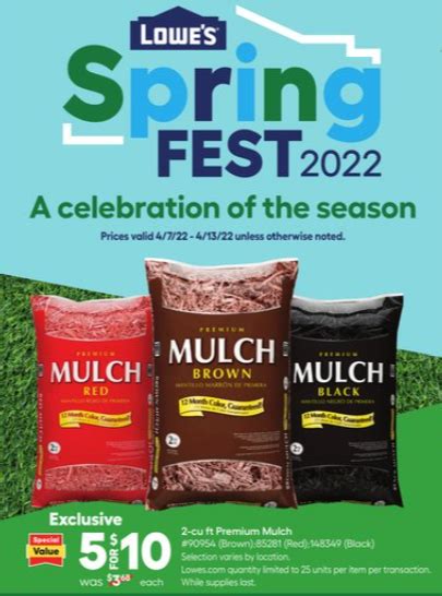 When is lowes mulch sale 5 for $10 2023 - Use the link for Home Depot Black Friday Spring 2023 . The website features a wide selection of coupons, promo codes, and discount deals that are ... Lowes Mulch Sale 5 for $10 2023. vultureapplelibra ...